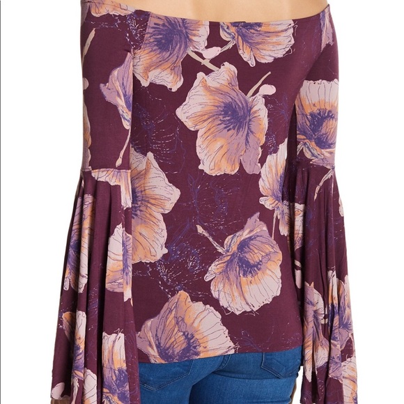 Free People Birds of Paradise bell sleeve top - Picture 3 of 3
